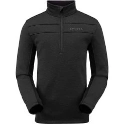 Spyder Men's Encore Half Zip Fleece Jacket -Burton shop 191252001 encore halfz flc blk