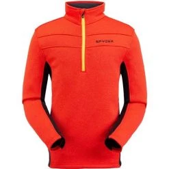 Spyder Men's Encore Half Zip Fleece Jacket -Burton shop 191252644 encore halfz flc ebny volc