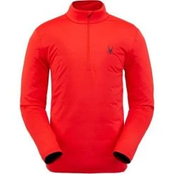 Spyder Men's Prospect Zip T-Neck -Burton shop 191266620 prospect zip t volc