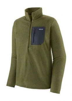 Patagonia Men's R1 Air Zip-Neck -Burton shop 2122 patagonia mensr1airzipneck palogreen