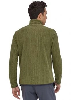 Patagonia Men's R1 Air Zip-Neck -Burton shop 2122 patagonia mensr1airzipneck palogreen3