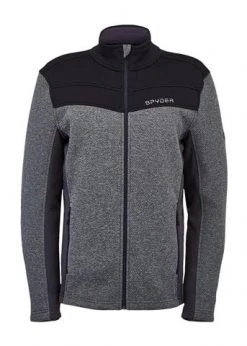 Spyder Men's Encore Full Zip Fleece Jacket -Burton shop fw2021 spyder mensencorefullzipfleecejacket blackebony