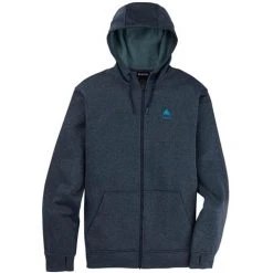 Burton Men's Oak Full-Zip Hoodie -Burton shop fw21 m oak fz drss blu htr