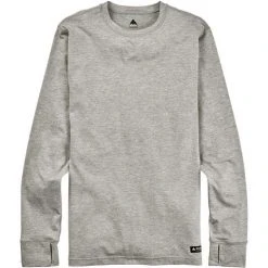Burton Men's Midweight Base Layer Crew -Burton shop fw21 mb mdwt crw gry heather