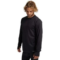 Burton Men's Midweight Base Layer Crew -Burton shop fw21 mb mdwt crw trublk model
