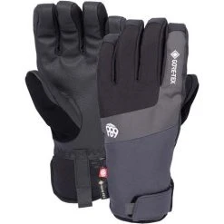 686 Men's GTX Linear Under Cuff Glove -Burton shop fw23 686 mensgtxlinearundercuffglove charcoal 1