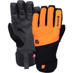 686 Men's GTX Linear Under Cuff Glove -Burton shop fw23 686 mensgtxlinearundercuffglove fluroorange 1