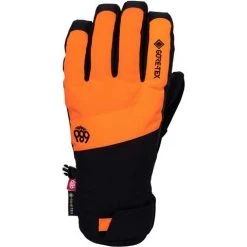 686 Men's GTX Linear Under Cuff Glove -Burton shop fw23 686 mensgtxlinearundercuffglove fluroorange 2