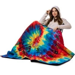 686 Waterproof Hooded Puffer Blanket -Burton shop fw23 686 waterproofhoodedpufferblanket gratefuldeadpurpletiedye 5