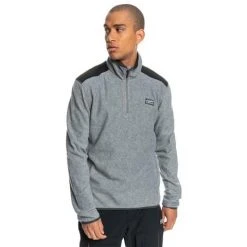 Quiksilver Men's Aker HZ Fleece 14 Quiksilver Men's Aker HZ Fleece -Burton shop fw23 quiksilver mensakerhzfleece heathergrey 1