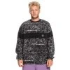 Quiksilver Men's Flame On Fleece -Burton shop fw23 quiksilver mensflameonfleece highheritagesnowwhite 1