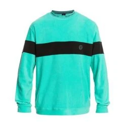 Quiksilver Men's Flame On Fleece -Burton shop fw23 quiksilver mensflameonfleece poolgreen 3