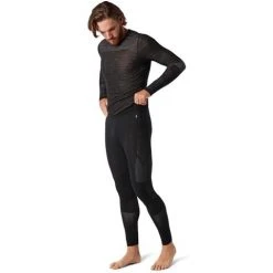 Smartwool Men's Intraknit Thermal Merino Base Layer Bottom -Burton shop fw23 smartwool mensintraknitthermalmerinobaselayerbottom blackwhite 2