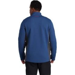 Spyder Men's Bandit Half Zip Fleece Jacket -Burton shop fw23 spyder mensbandithalfzipfleecejacket abyssvolcano 2