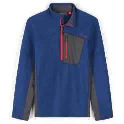Spyder Men's Bandit Half Zip Fleece Jacket -Burton shop fw23 spyder mensbandithalfzipfleecejacket abyssvolcano 3