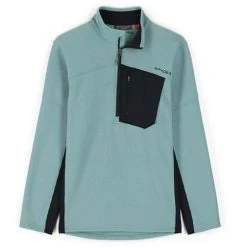 Spyder Men's Bandit Half Zip Fleece Jacket -Burton shop fw23 spyder mensbandithalfzipfleecejacket tundra 1