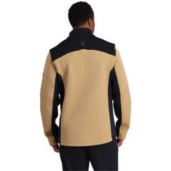 Spyder Men's Encore Half Zip Fleece Jacket -Burton shop fw23 spyder mensencorehalfzipfleecejacket blacktannin 2