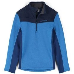 Spyder Men's Encore Half Zip Fleece Jacket -Burton shop fw23 spyder mensencorehalfzipfleecejacket collegiate 1