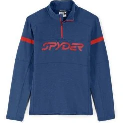 Spyder Men's Speed Half Zip Fleece Jacket -Burton shop fw23 spyder mensspeedhalfzipfleecejacket abyssvolcano 3