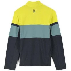 Spyder Men's Speed Half Zip Fleece Jacket -Burton shop fw23 spyder mensspeedhalfzipfleecejacket ebonycitron 2