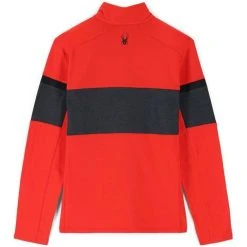 Spyder Men's Speed Half Zip Fleece Jacket -Burton shop fw23 spyder mensspeedhalfzipfleecejacket volcanoebony 2