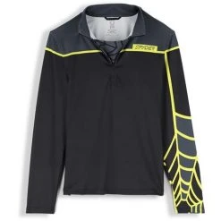 Spyder Men's Spirit Of '78 Zip T-Neck -Burton shop fw23 spyder mensspiritof78ziptneck ebonycitron 1
