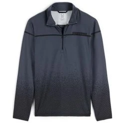 Spyder Men's Spirit Of '78 Zip T-Neck -Burton shop fw23 spyder mensspiritof78ziptneck fadedgeoebony 1
