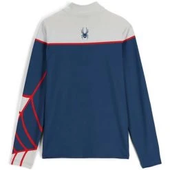 Spyder Men's Spirit Of '78 Zip T-Neck -Burton shop fw23 spyder mensspiritof78ziptneck glacier abyss 2