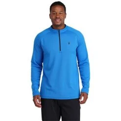 Spyder Men's Tuner Zip T-Neck -Burton shop fw23 spyder menstunerziptneck collegiate 2