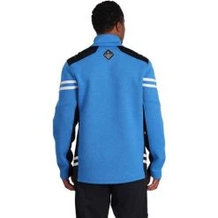 Spyder Men's Wengen Half Zip Fleece Jacket -Burton shop fw23 spyder menswengenhalfzipfleecejacket collegiate 2
