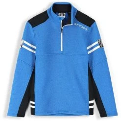 Spyder Men's Wengen Half Zip Fleece Jacket -Burton shop fw23 spyder menswengenhalfzipfleecejacket collegiate 3