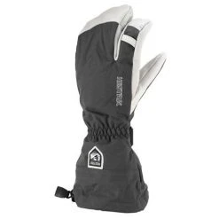 Hestra Army Leather Heli Ski Glove (3 Finger) -Burton shop hestra army leather heli 3 finger gloves mens grey